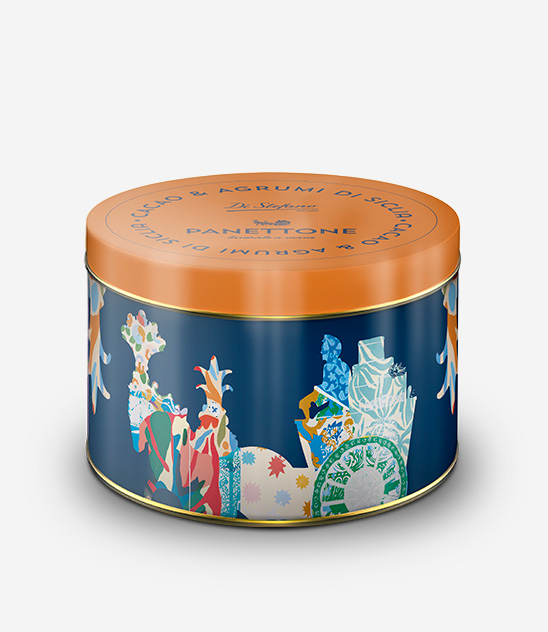 Panettone Cacao e Agrumi di Sicilia in latta Di Stefano