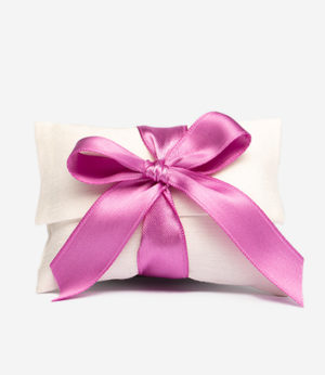 Bustina mignon rettangolare in shantung