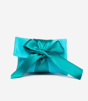 Bustina mignon rettangolare in shantung