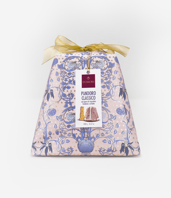 Pandoro con gocce di cioccolato fondente Domori