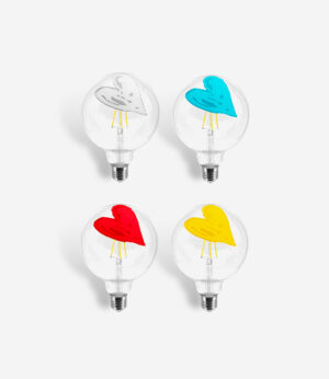 Lampadine Pop Heart Filotto di vari colori