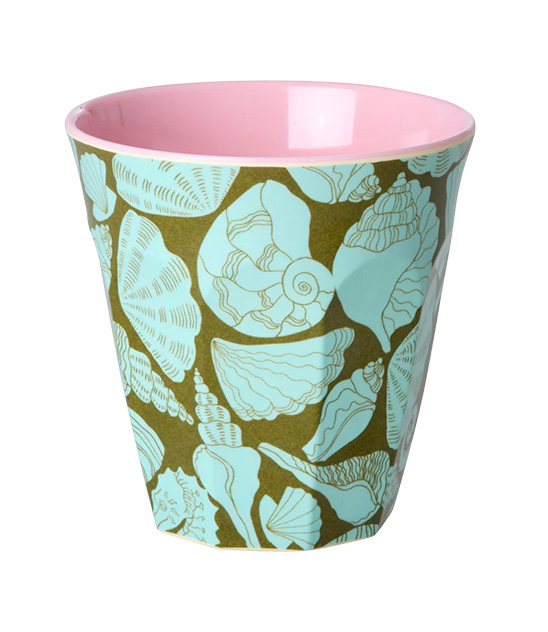 Bicchiere melamina Sea Shell Print Rice