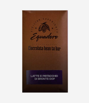 Cioccolato al latte con pistacchio di Bronte DOP Equadoro