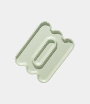 Portaoggetti svuotatasche verde menta di Octaevo Gloria Condorelli
