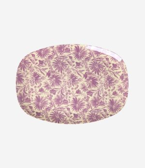 Piatto flower press Rice Gloria Condorelli